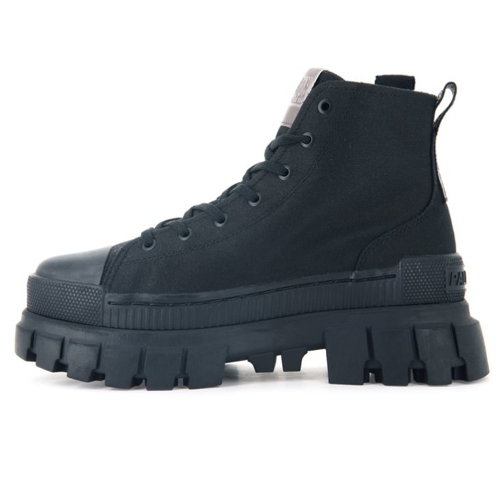 Chaussures Plateforme Palladium Revolt Hi TX Femme Noir | FR LEV629N